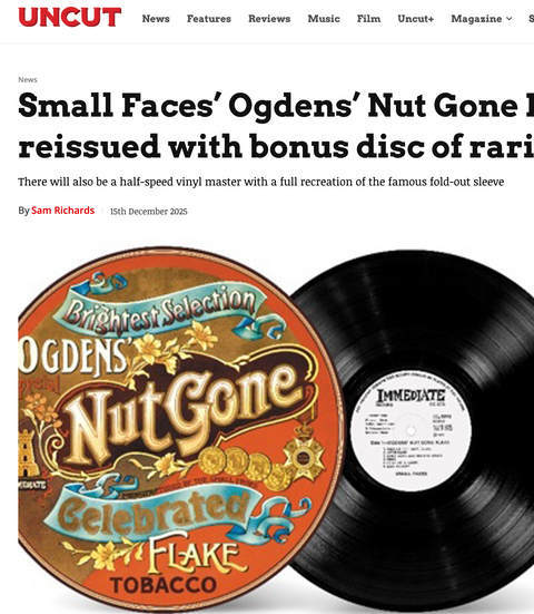 Small Faces Reissue Featured by Uncut