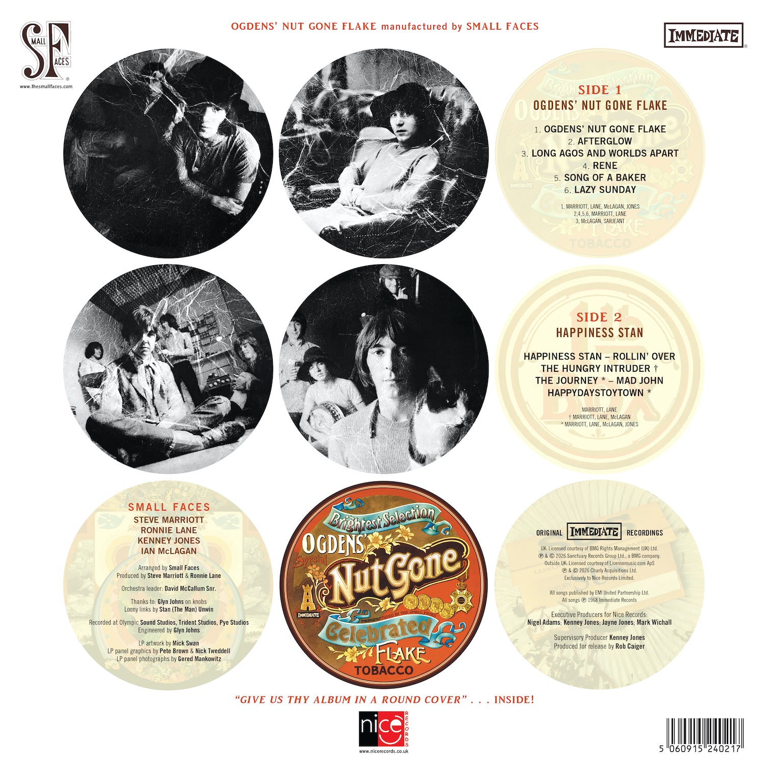 Ogdens' Nut Gone Flake - Half-Speed Master 180-Gram Vinyl – Nice
