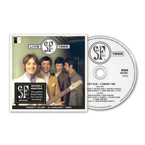 The Small Faces Live 1966 1 CD Digi Sleeve Limited Edition