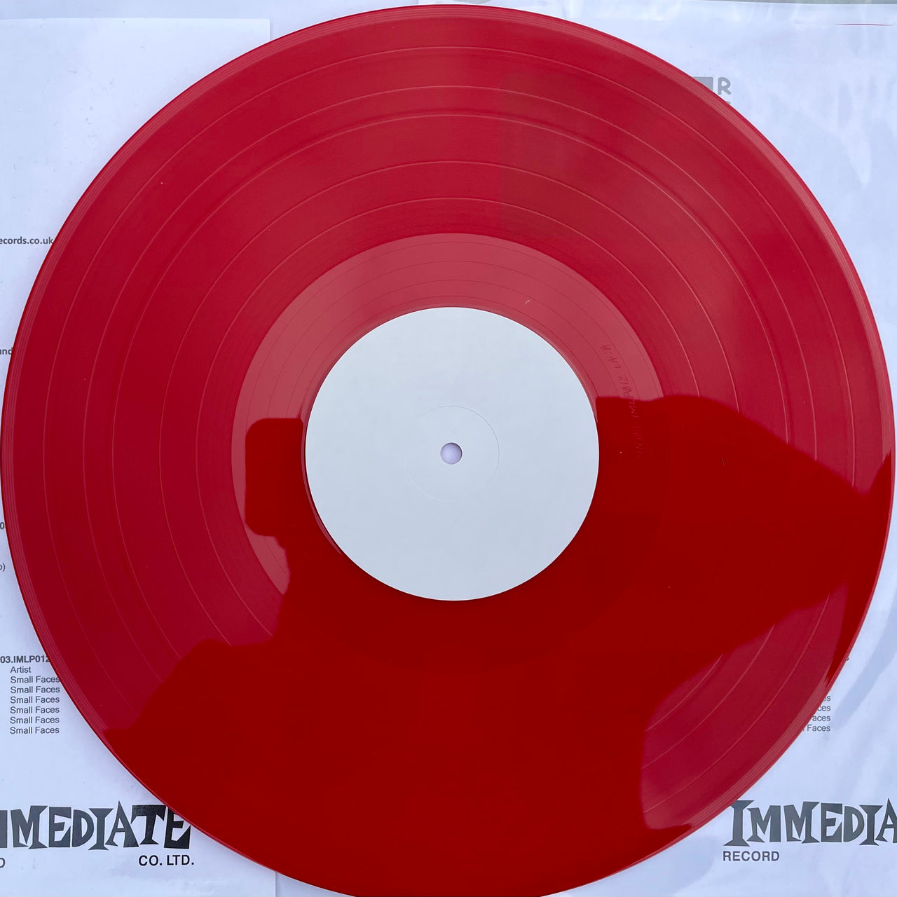 Ogdens’ Nut Gone Flake (Mono) - Red Wax Test Pressing (Limited to 20 ...